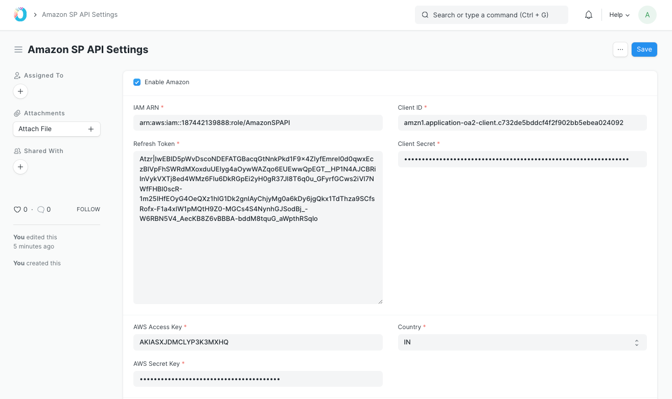 Amazon SP-API Integration