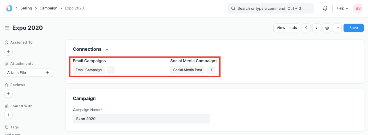 Email Campaigns from Dashboard