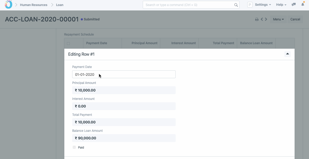 Extending Loan
