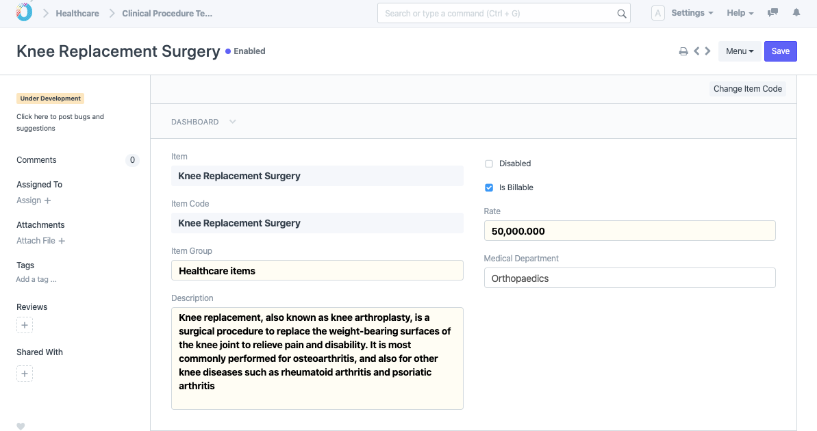 ERPNext Healthcare