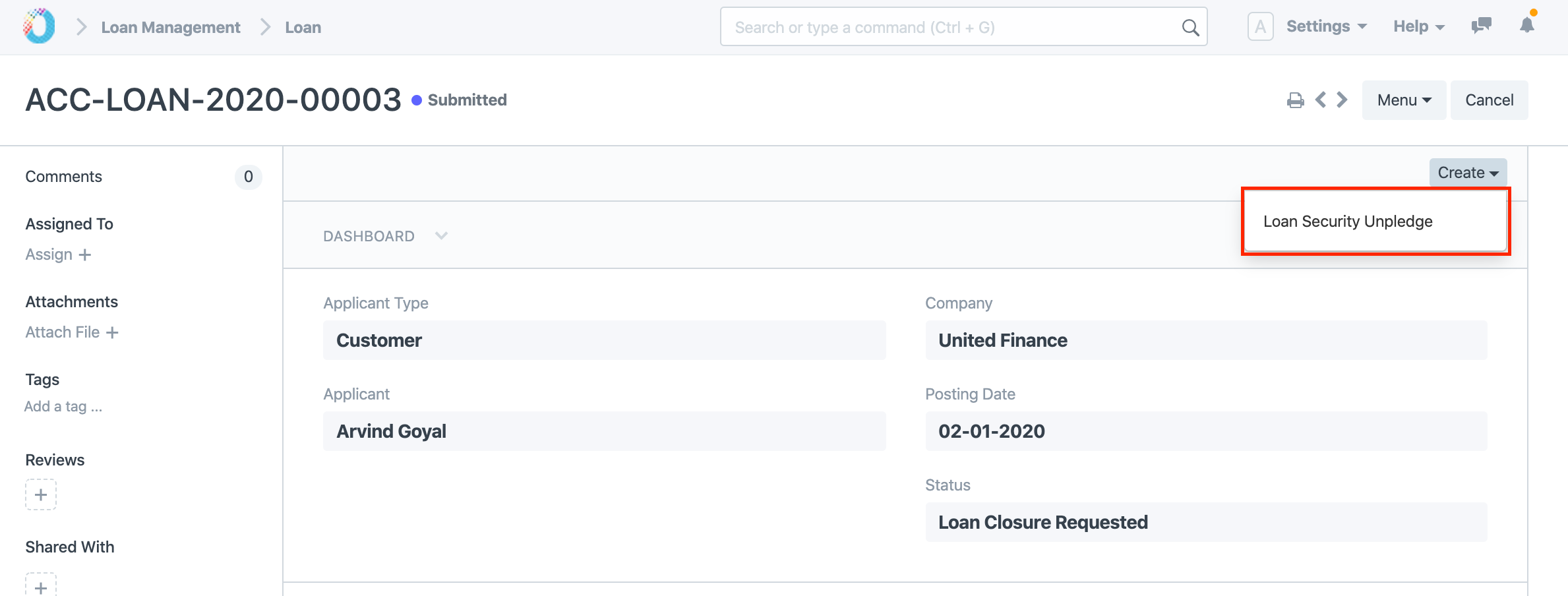 Loan Application