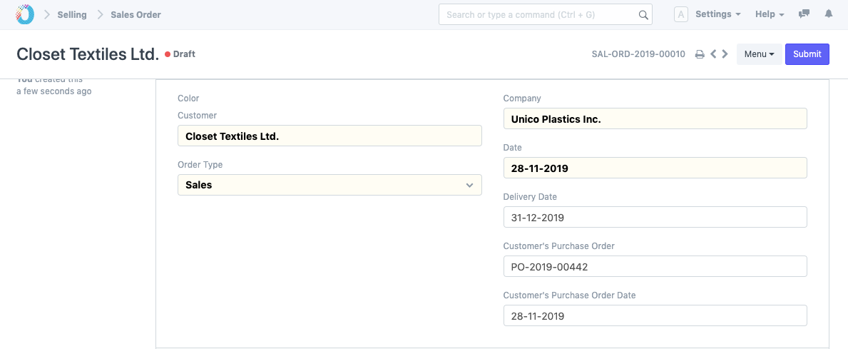 Values fetching from Sales Order to Sales Invoice