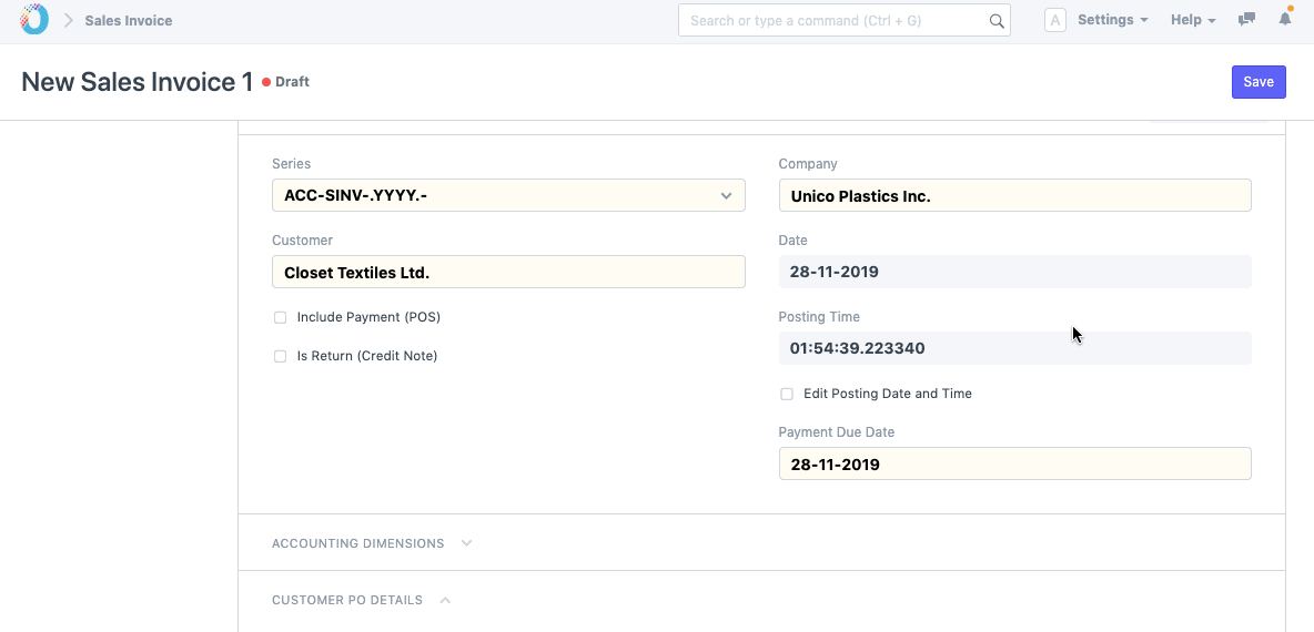 Values fetching from Sales Order to Sales Invoice