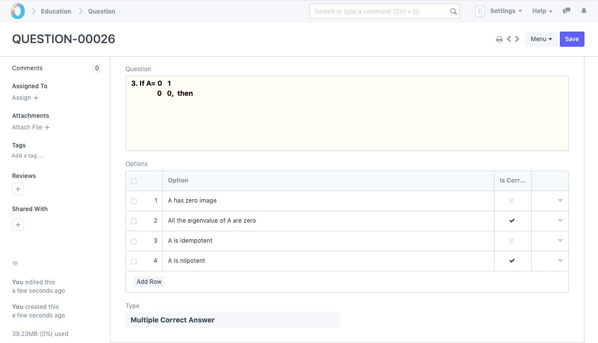 LMS Setting