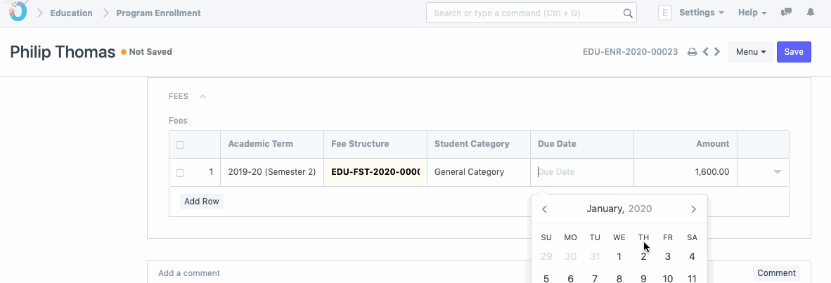 Program Enrollment