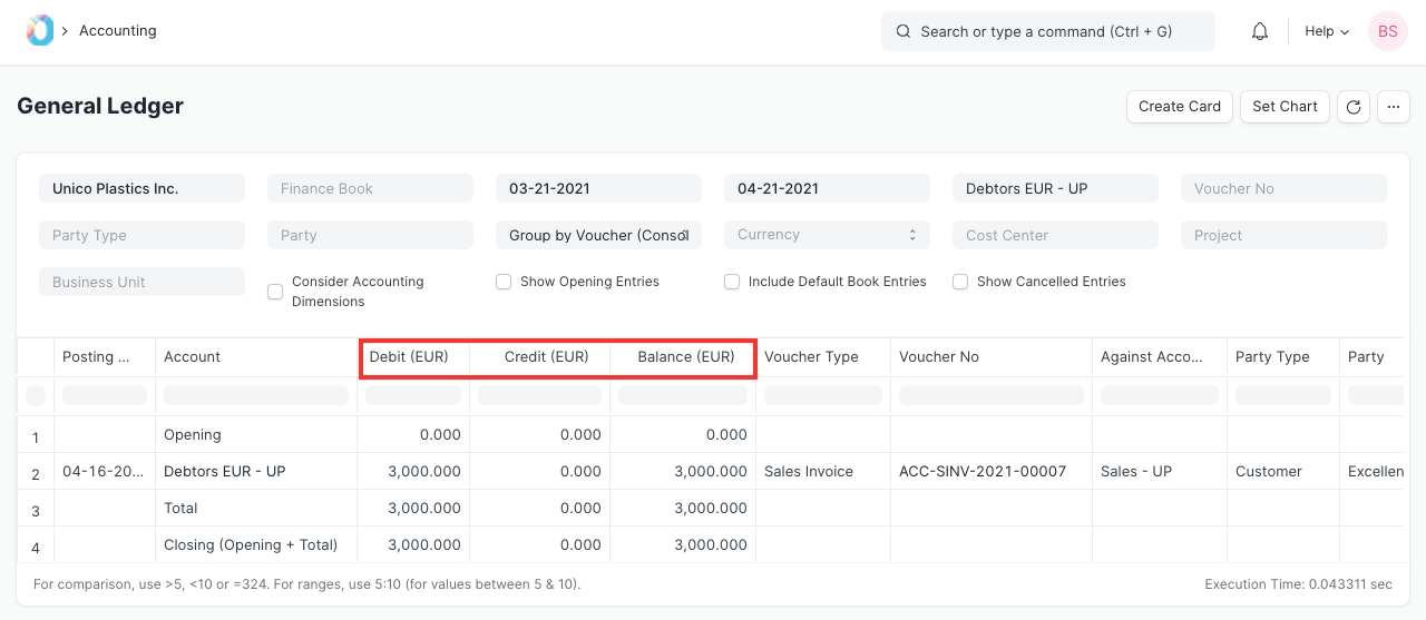 Multi-currency in General Ledger