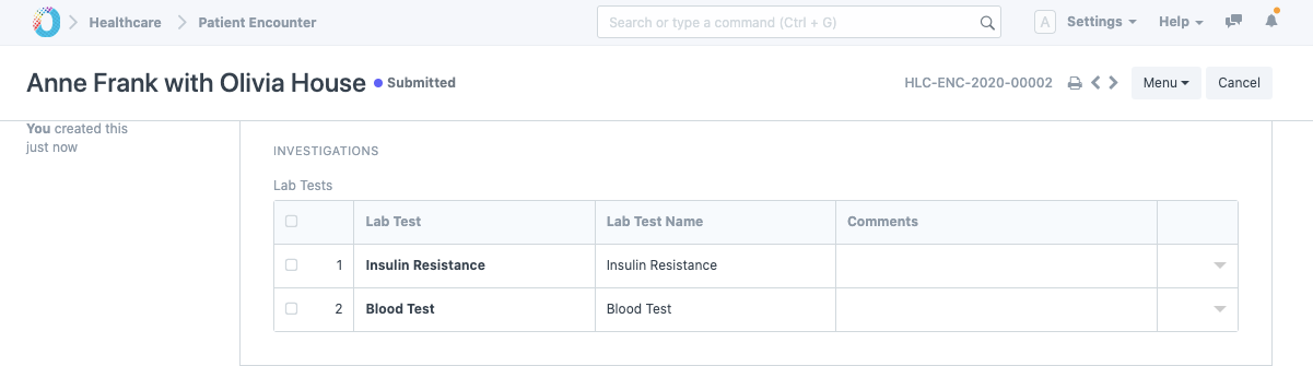 Lab Test