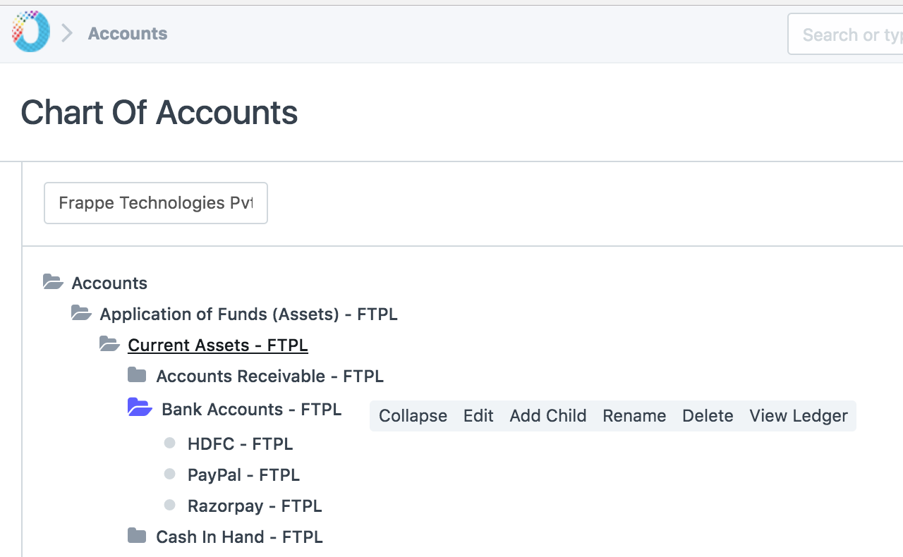 Razorpay COA