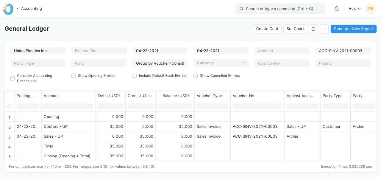 Return Stock Ledger