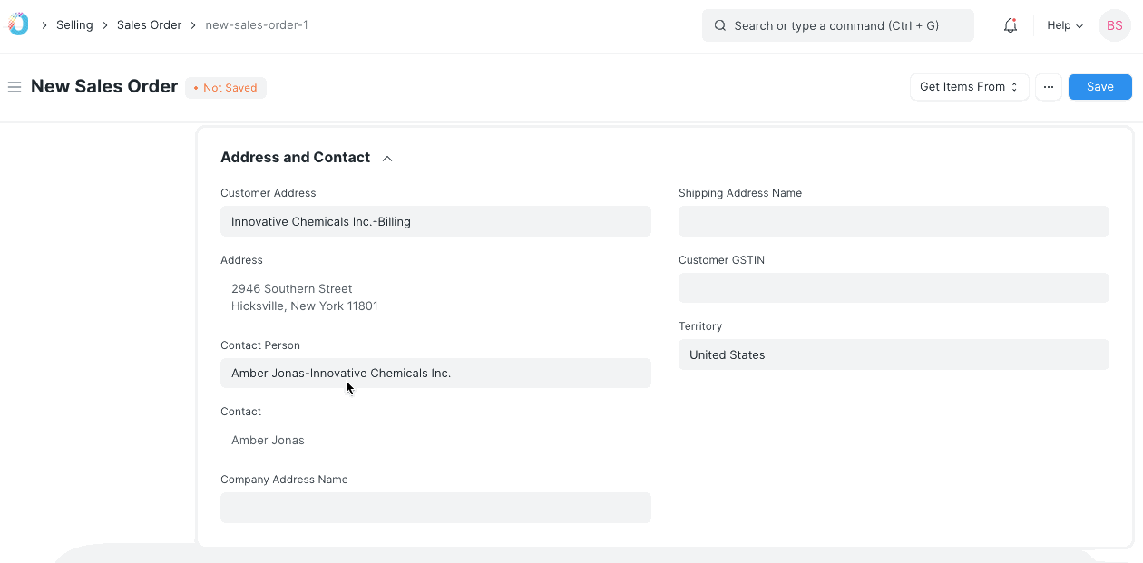 Shipping Rule in Sales Order