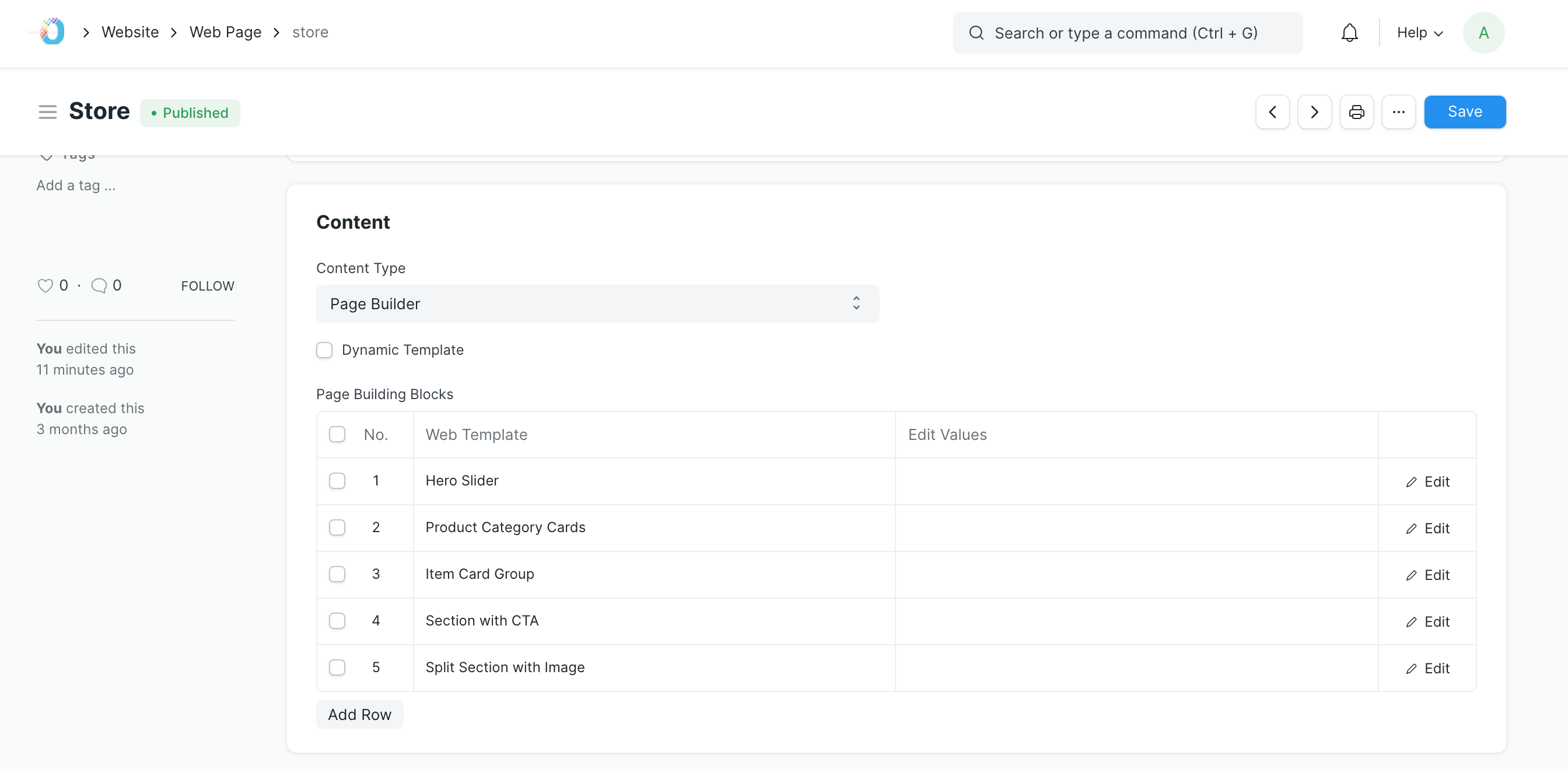 Store Web Templates
